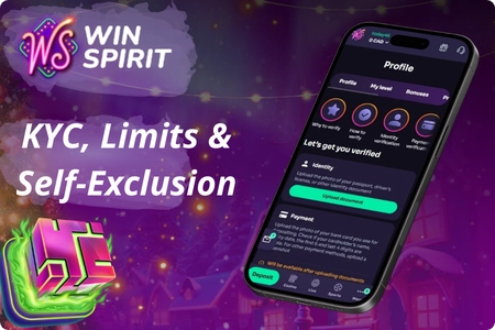 WinSpirit account KYC verification and responsible gaming tools