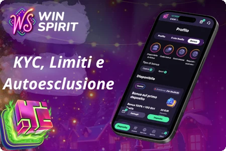 Verifica KYC del conto WinSpirit e strumenti per il gioco responsabile