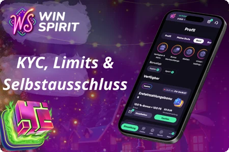WinSpirit Konto-KYC-Verifizierung und Tools für verantwortungsbewusstes Spielen