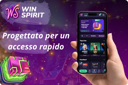 Casino e scommesse sportive in un unico conto EUR su WinSpirit