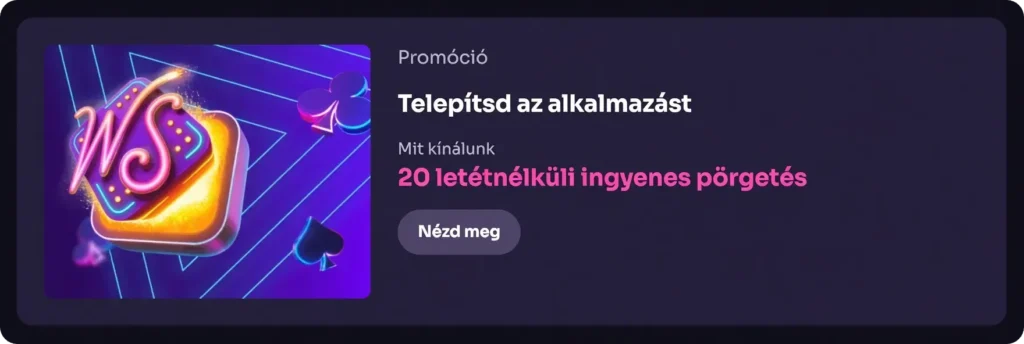 Promóció a Winspirit alkalmazáshoz